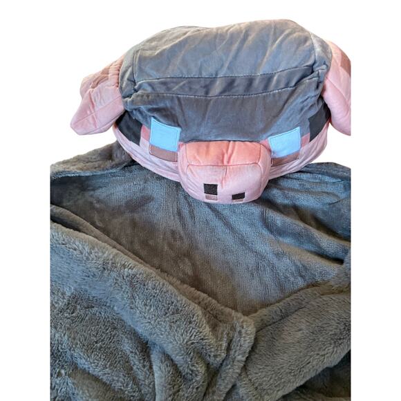 Minecraft Legends Hooded Kids Blanket Piglin Runt - Picture 3 of 7